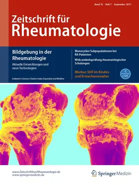 Schriftleiter: Ulf Müller-Ladner |  Zeitschrift für Rheumatologie | Zeitschrift |  Sack Fachmedien