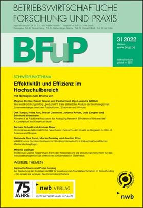 Betriebswirtschaftliche Forschung und Praxis (BFuP) | NWB Verlag | Zeitschrift | sack.de