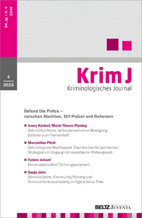 Arbeitskreis Junger Kriminologen |  KrimJ - Kriminologisches Journal | Zeitschrift |  Sack Fachmedien