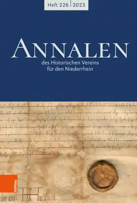 Historischer Verein für den Niederrhein |  Annalen des Historischen Vereins für den Niederrhein | Zeitschrift |  Sack Fachmedien