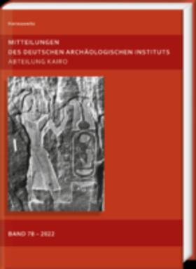  Mitteilungen des Deutschen Archäologischen Instituts, Abteilung Kairo | Zeitschrift |  Sack Fachmedien