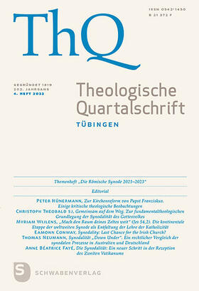 Verantwortlicher Schriftleiter: Prof. Dr. Thomas Freyer |  Theologische Quartalschrift | Zeitschrift |  Sack Fachmedien