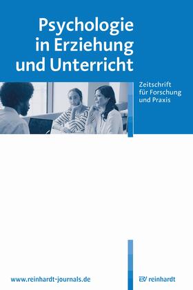 Köller, Olaf / Lewalter, Doris / Spangler, Gottfried u.a. |  Psychologie in Erziehung und Unterricht | Zeitschrift |  Sack Fachmedien
