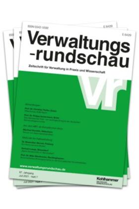 Dr. Stephan Articus |  Verwaltungsrundschau - VR | Zeitschrift |  Sack Fachmedien