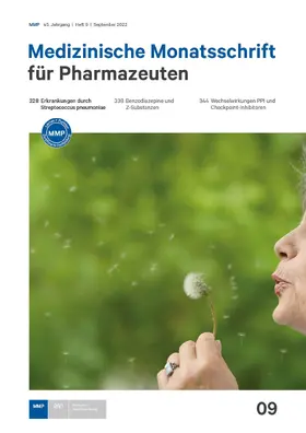  Medizinische Monatsschrift für Pharmazeuten | Zeitschrift |  Sack Fachmedien