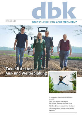 Deutscher Bauernverand |  Deutsche Bauern-Korrespondenz dbk | Zeitschrift |  Sack Fachmedien