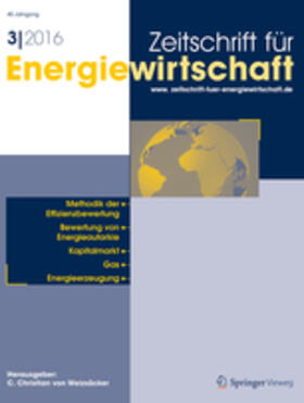 Schneider / von Weizsäcker (Hrsg.) |  Zeitschrift für Energiewirtschaft | Zeitschrift |  Sack Fachmedien