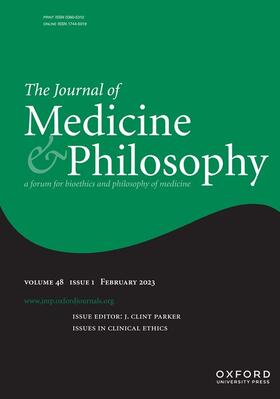  The Journal of Medicine and Philosophy: A Forum for Bioethics and Philosophy of Medicine | Zeitschrift |  Sack Fachmedien