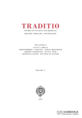 Traditio | Cambridge University Press | Zeitschrift | sack.de