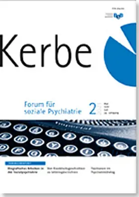 Bundesverband evangelische Behindertenhilfe e.V. |  Kerbe - Forum für soziale Psychiatrie | Zeitschrift |  Sack Fachmedien