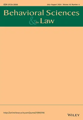  Behavioral Sciences & The Law | Zeitschrift |  Sack Fachmedien