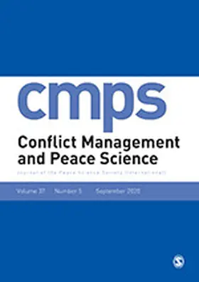  Conflict Management and Peace Science | Zeitschrift |  Sack Fachmedien