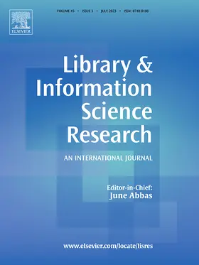  Library & Information Science Research | Zeitschrift |  Sack Fachmedien