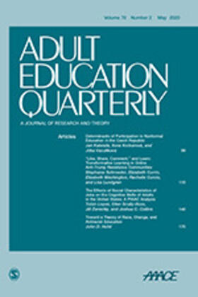  Adult Education Quarterly | Zeitschrift |  Sack Fachmedien