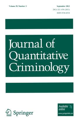 Editor-in-Chief: David Weisburd |  Journal of Quantitative Criminology | Zeitschrift |  Sack Fachmedien