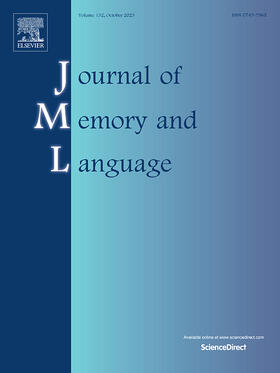  Journal of Memory and Language | Zeitschrift |  Sack Fachmedien