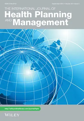  The International Journal of Health Planning and Management | Zeitschrift |  Sack Fachmedien