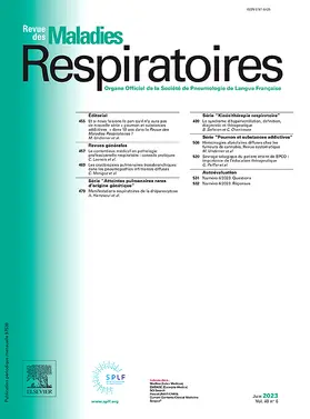 Revue des Maladies Respiratoires | Elsevier Masson | Zeitschrift | sack.de