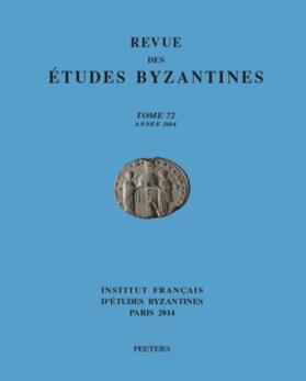 Revue des Études Byzantines | Peeters | Zeitschrift | sack.de