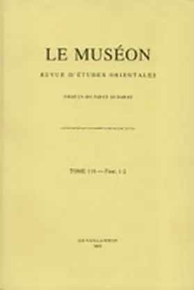  Le Muséon | Zeitschrift |  Sack Fachmedien