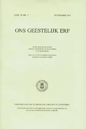  Ons Geestelijk Erf | Zeitschrift |  Sack Fachmedien