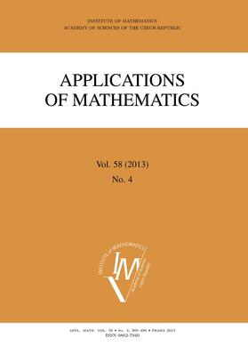 Editor-in-Chief: Vít Dolejší |  Applications of Mathematics | Zeitschrift |  Sack Fachmedien