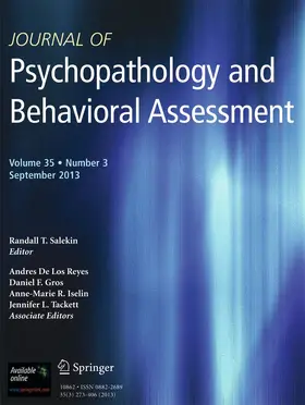  Journal of Psychopathology and Behavioral Assessment | Zeitschrift |  Sack Fachmedien