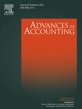  Advances in Accounting | Zeitschrift |  Sack Fachmedien