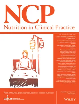  Nutrition in Clinical Practice | Zeitschrift |  Sack Fachmedien