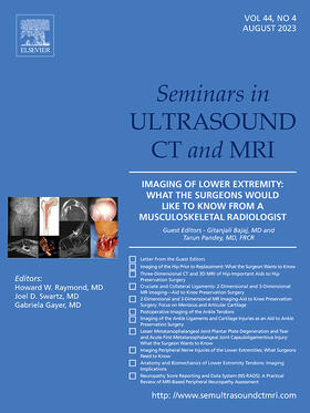  Seminars in Ultrasound, CT and MRI | Zeitschrift |  Sack Fachmedien
