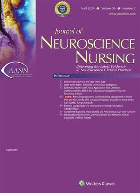  Journal of Neuroscience Nursing | Zeitschrift |  Sack Fachmedien