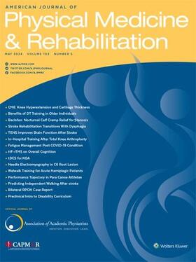  American Journal of Physical Medicine & Rehabilitation | Zeitschrift |  Sack Fachmedien