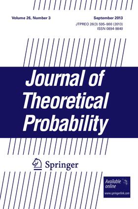 Editor-in-Chief: James A. Fill |  Journal of Theoretical Probability | Zeitschrift |  Sack Fachmedien