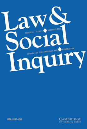  Law & Social Inquiry | Zeitschrift |  Sack Fachmedien