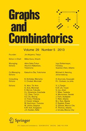  Graphs and Combinatorics | Zeitschrift |  Sack Fachmedien