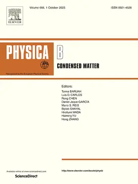  Physica B: Condensed Matter | Zeitschrift |  Sack Fachmedien