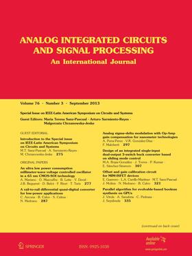  Analog Integrated Circuits and Signal Processing | Zeitschrift |  Sack Fachmedien