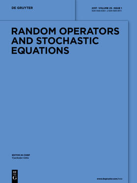 Random Operators and Stochastic Equations | De Gruyter | Zeitschrift | sack.de