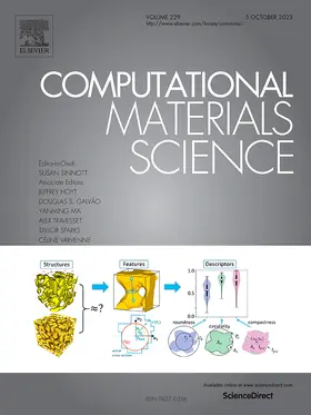 Editor-in-Chief: Susan Sinnott |  Computational Materials Science | Zeitschrift |  Sack Fachmedien