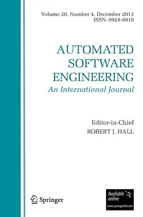 Editor-in-Chief: Robert J. Hall |  Automated Software Engineering | Zeitschrift |  Sack Fachmedien