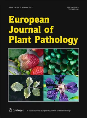  European Journal of Plant Pathology | Zeitschrift |  Sack Fachmedien