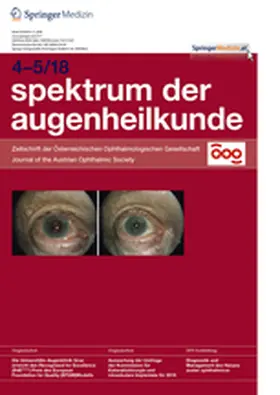 Hauptherausgeber: A. Wedrich |  Spektrum der Augenheilkunde | Zeitschrift |  Sack Fachmedien