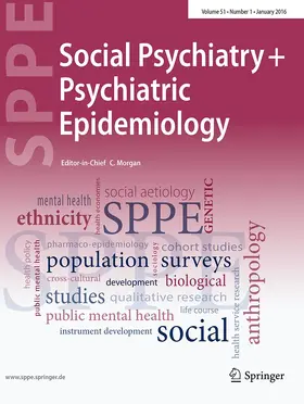  Social Psychiatry and Psychiatric Epidemiology | Zeitschrift |  Sack Fachmedien