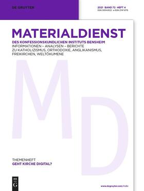 Materialdienst | De Gruyter | Zeitschrift | sack.de