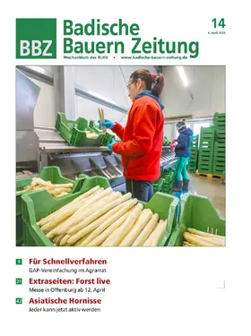  Badische Bauern Zeitung BBZ | Zeitschrift |  Sack Fachmedien