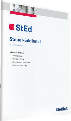 Dipl.-Fw. Joachim Kraemer |  Steuer-Eildienst (StEd) | Zeitschrift |  Sack Fachmedien
