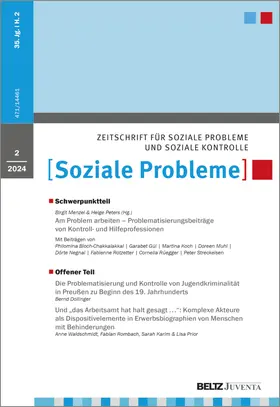 Hauptherausgeber: M. Bereswill / A. Neuber |  Soziale Probleme | Zeitschrift |  Sack Fachmedien