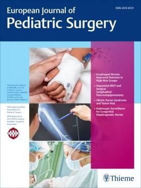 European Journal of Pediatric Surgery | Thieme | Zeitschrift | sack.de