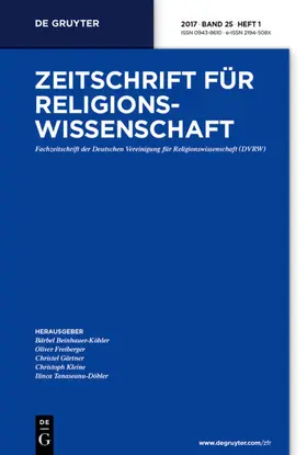 Zeitschrift für Religionswissenschaft | De Gruyter | Zeitschrift | sack.de