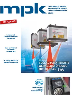  mpk 4.0 - Fachmagazin für Sensorik, Mess- und Prüftechnik und industrielle Kommunikation | Zeitschrift |  Sack Fachmedien